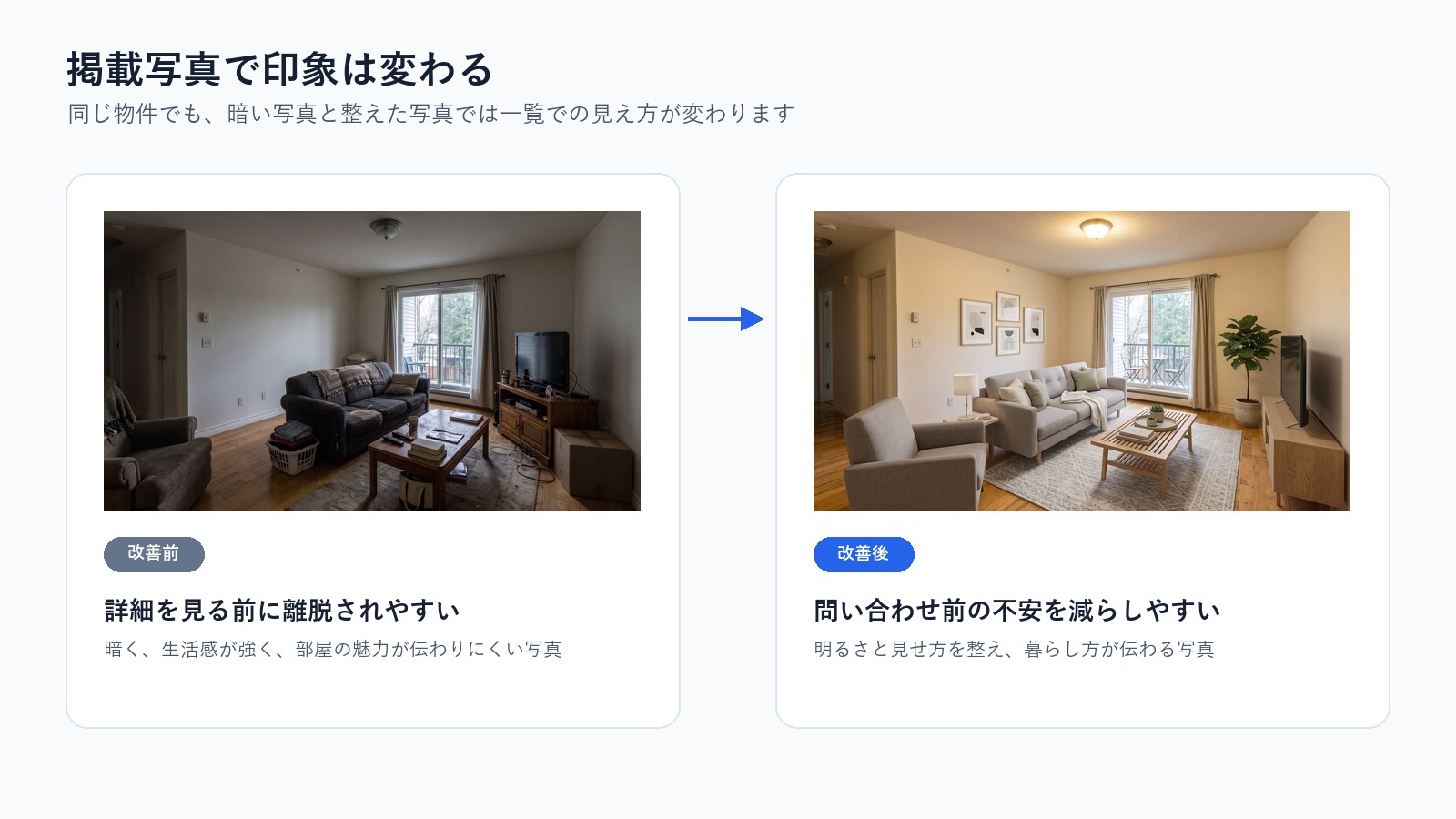 掲載写真の改善例