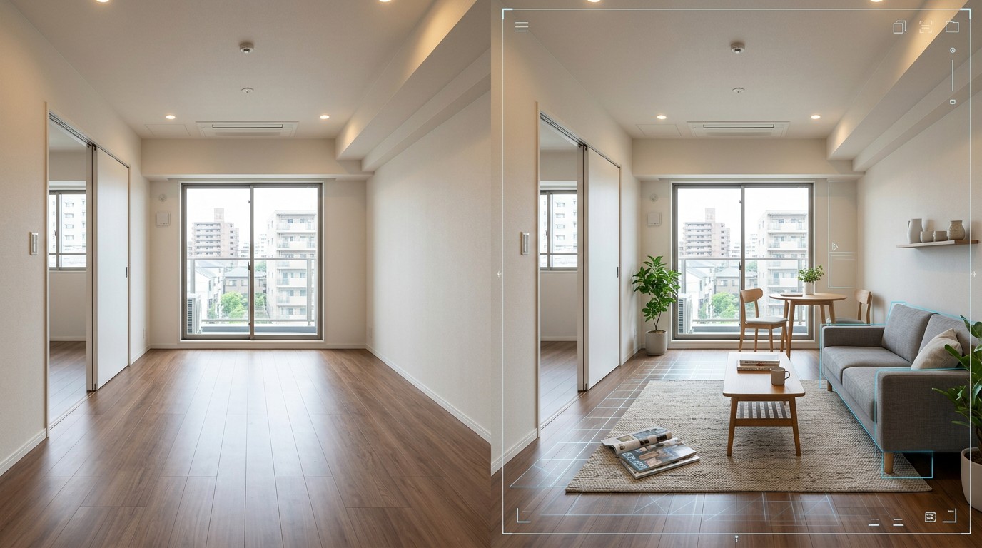 side-by-side comparison-for-AI-staging